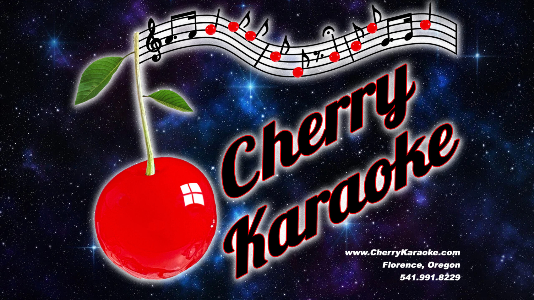 Cherry Karaoke. Logo